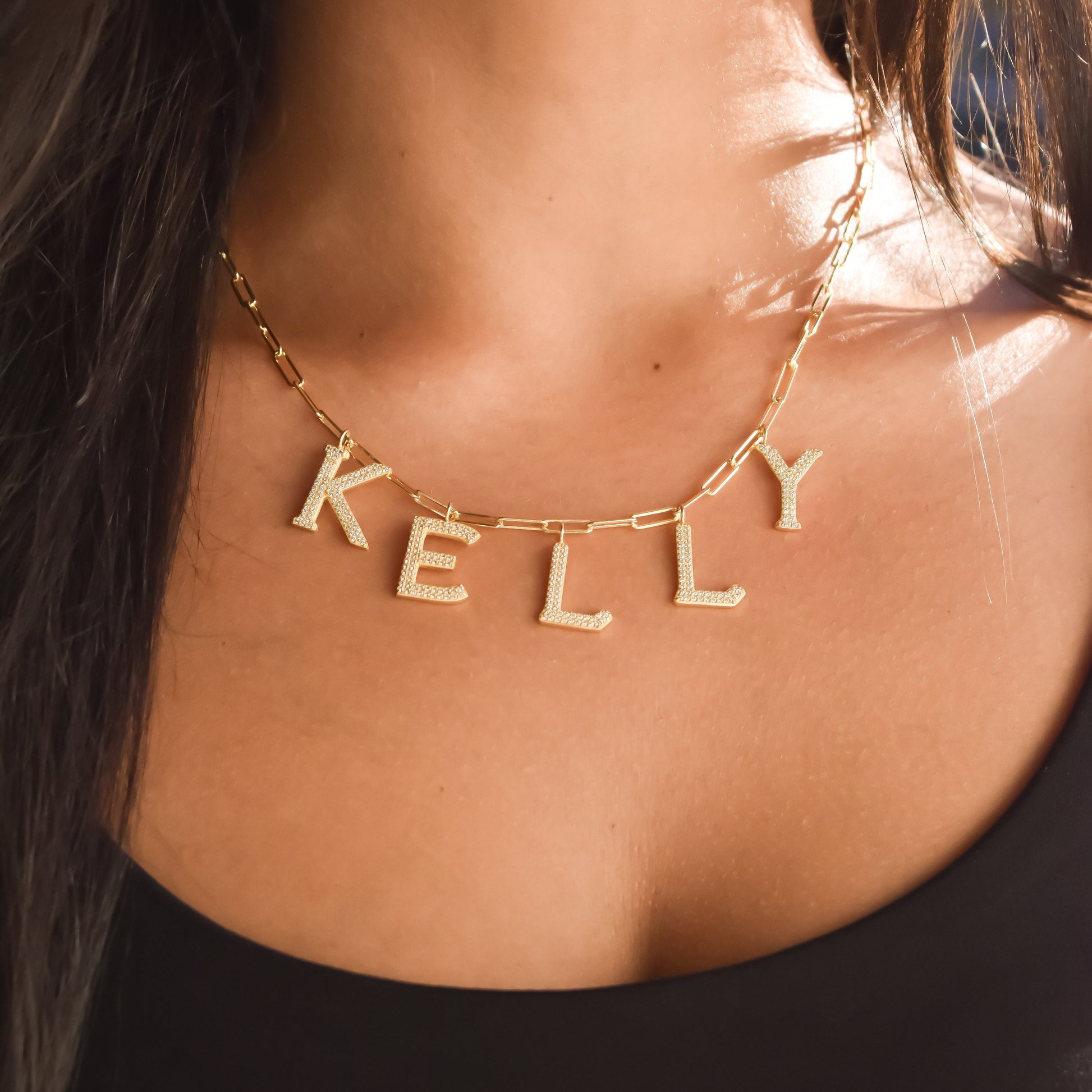 Custom Statement Name Necklace necklace Bob