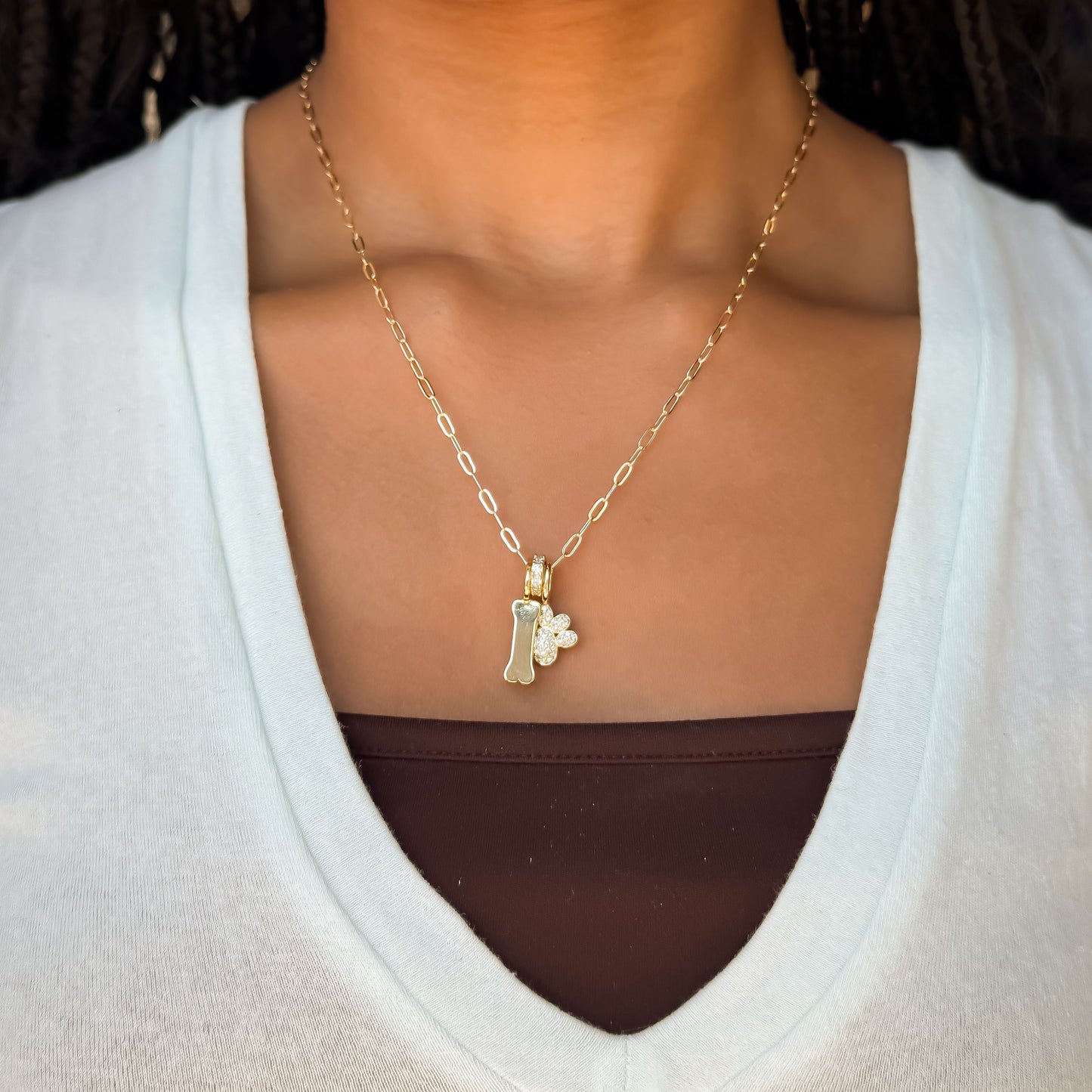Dog Bone Charm Charms & Pendants Joyce