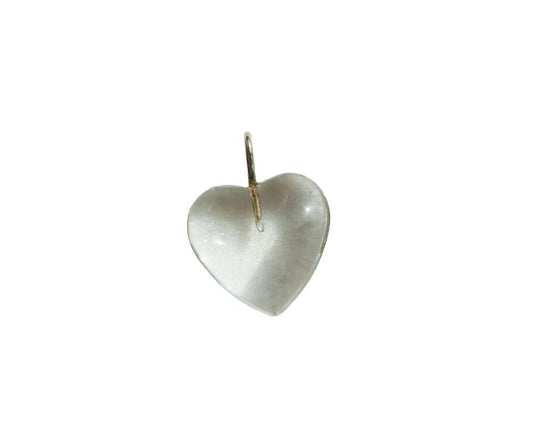 Palm Beach Stone Heart Charm Clear Charms & Pendants Joyce