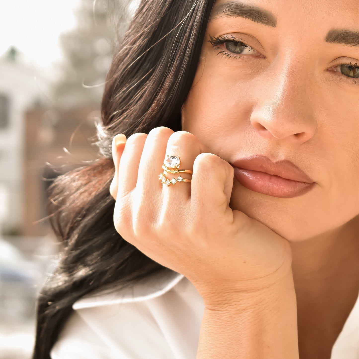 Adjustable Curved Stacking Ring Rings grace