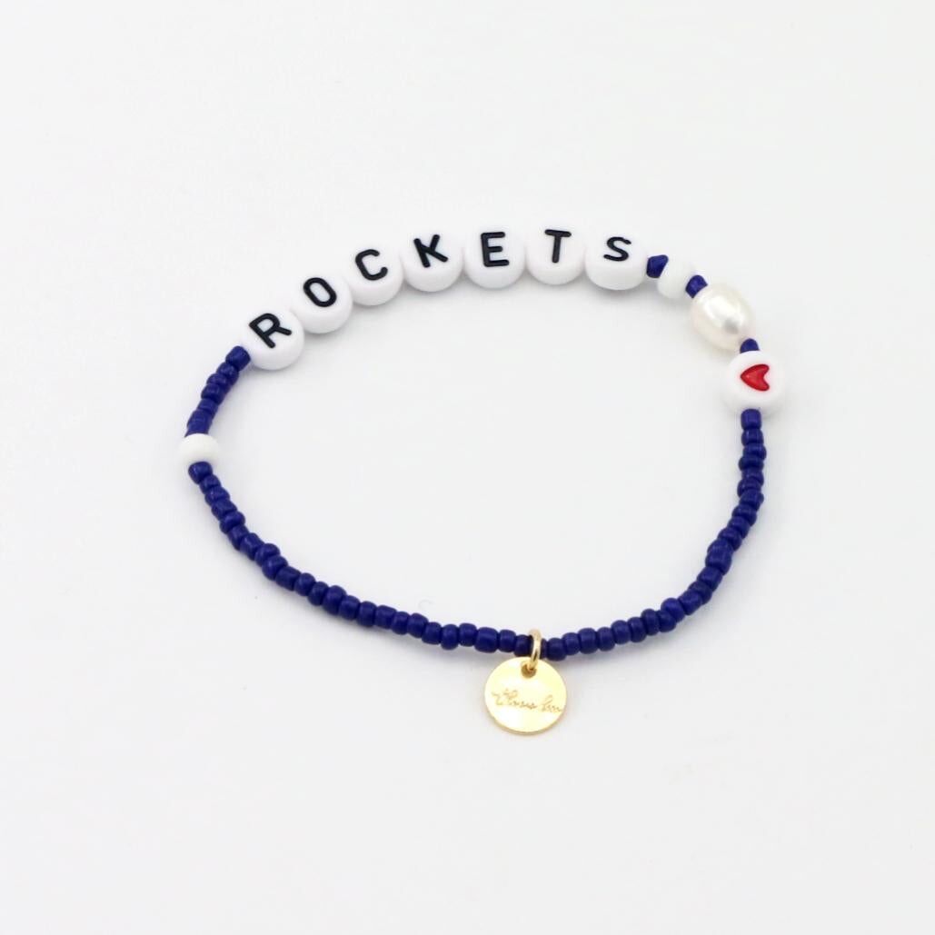 Home Team ROCKETS Beaded Jewelry Necklaces The Sis Kiss Rockets Bracelet