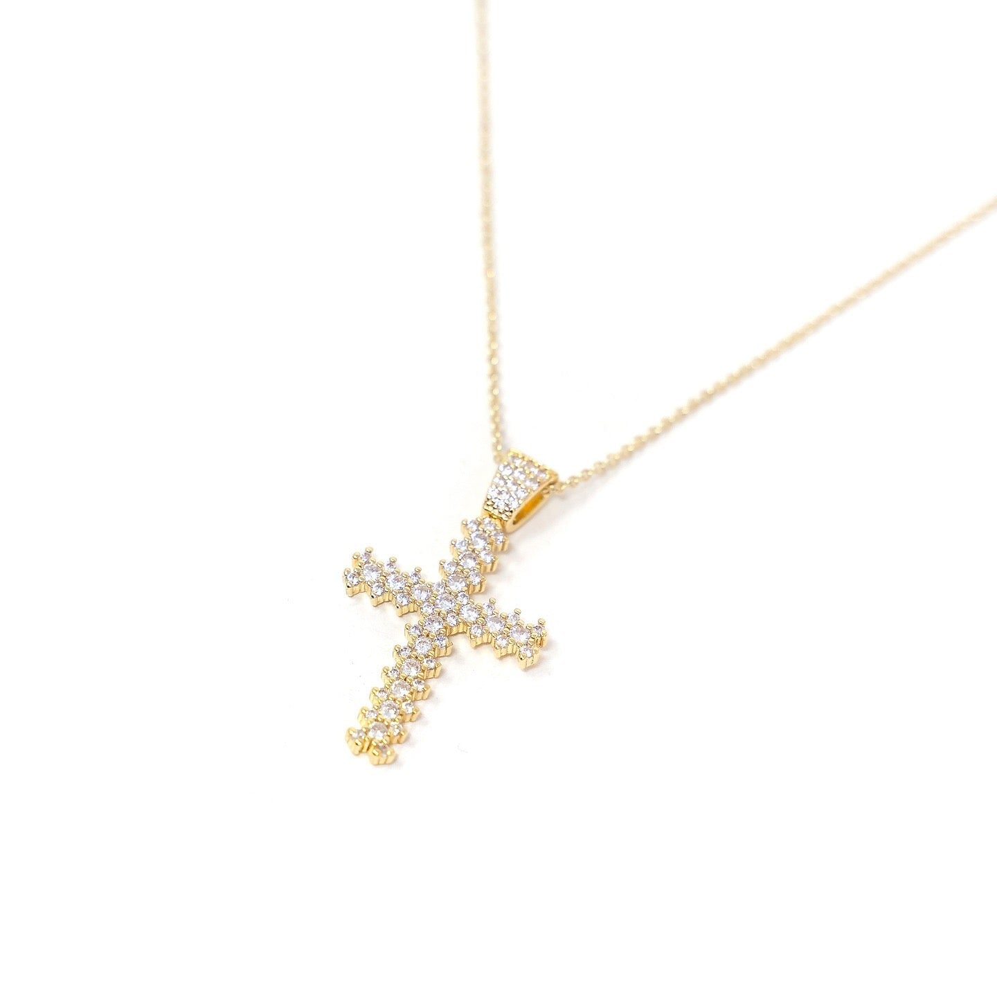 Crystal Cross Necklace Necklaces Joyce