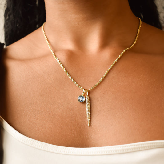 Pave Bling Bar Charm Sis Kiss