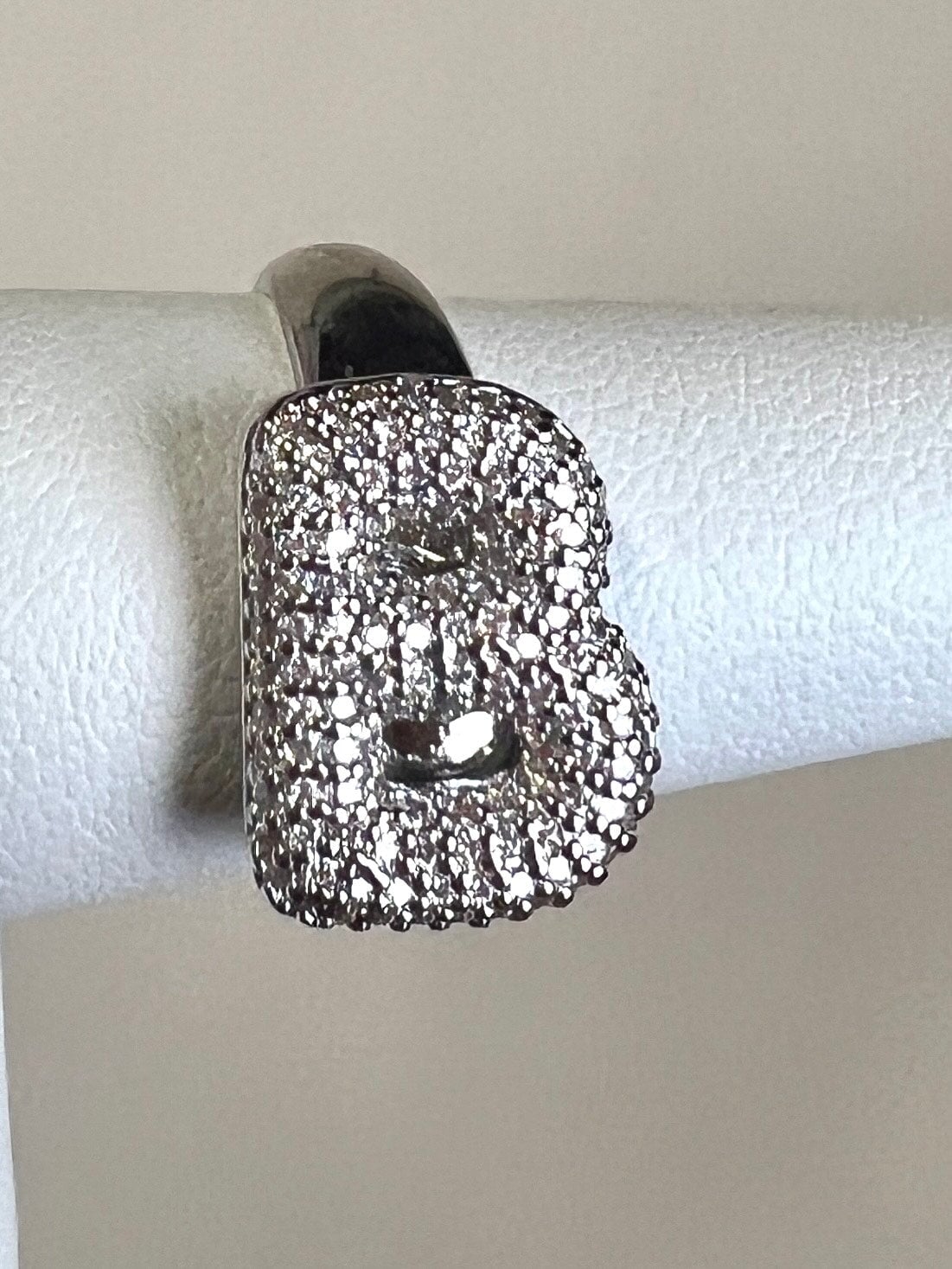 Bubble Letter Initial Ring Charms & Pendants The Sis Kiss