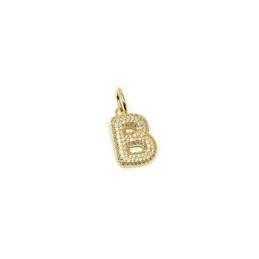 Bubble Initial Charm Charms & Pendants The Sis Kiss