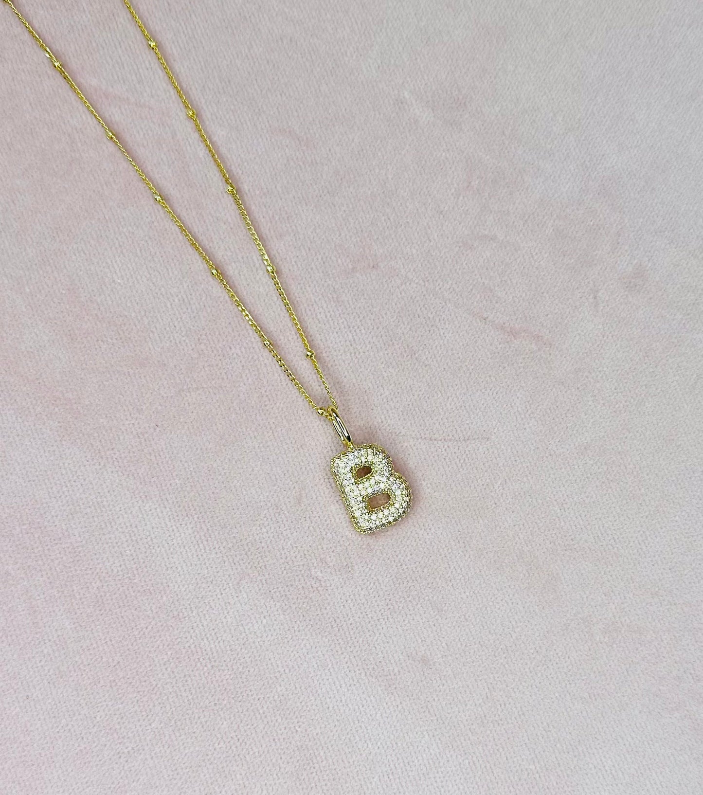 Bubble Initial Charm Charms & Pendants The Sis Kiss