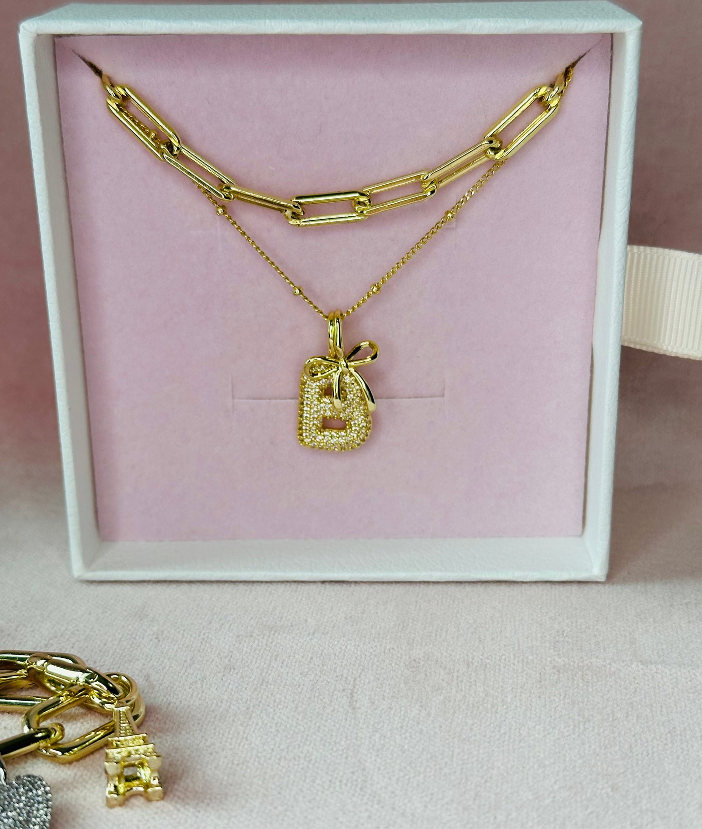 Bubble Initial Charm Charms & Pendants The Sis Kiss
