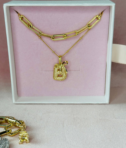 Bubble Initial Charm Charms & Pendants The Sis Kiss
