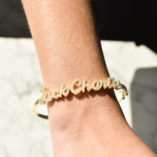 Custom Multiple Name Cuff Bracelet Bob