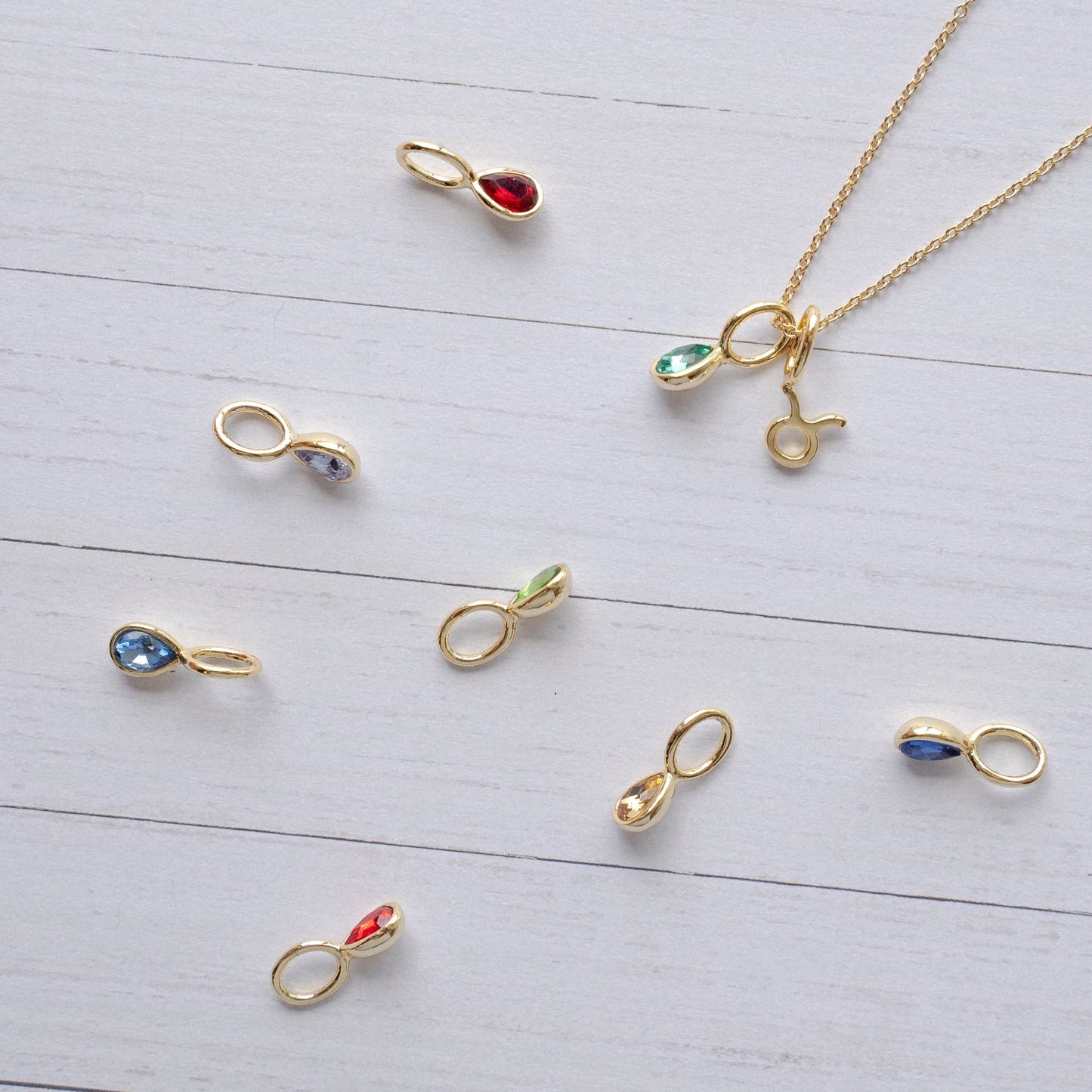 Birthstone Charm Charms & Pendants The Sis Kiss
