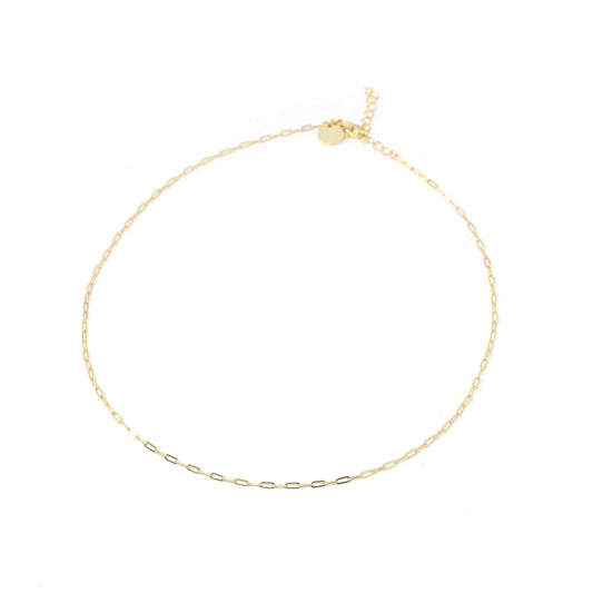 Mini Paperclip Chain Necklace Jewelry The Sis Kiss