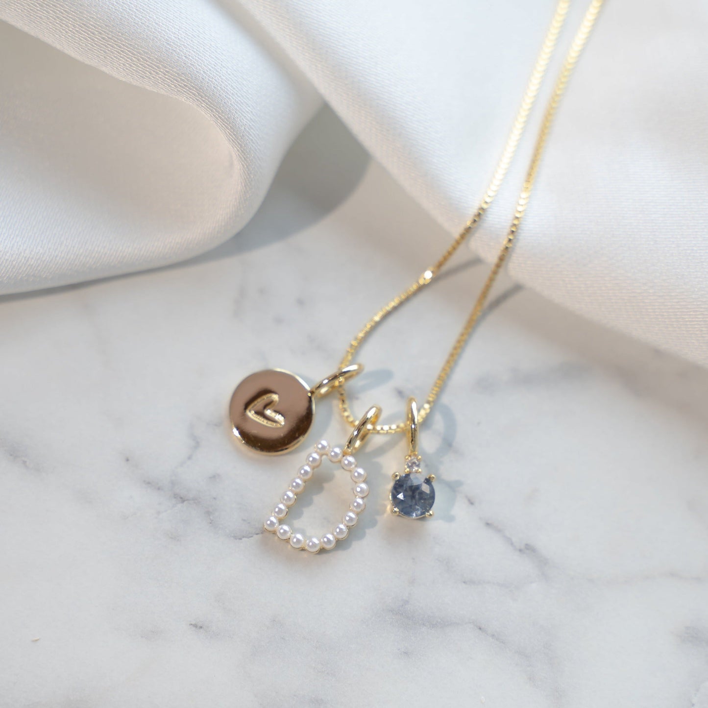 Engraved Heart Charm Charms & Pendants The Sis Kiss