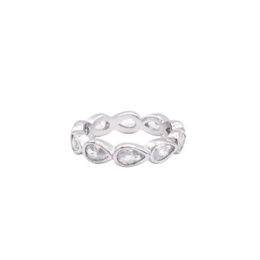 Pear Shaped Eternity Band Sis Kiss