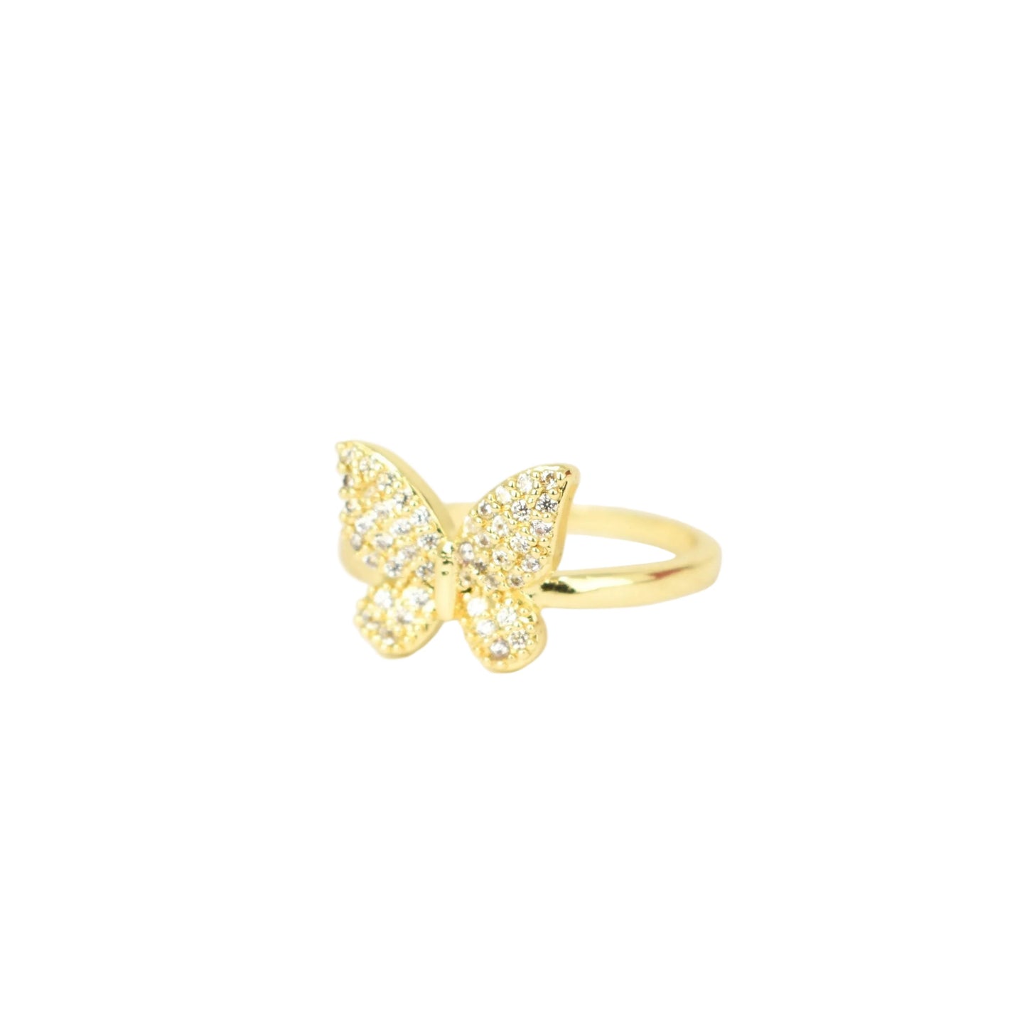Pavé Butterfly Crystal Ring Rings grace