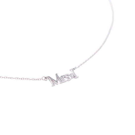 Custom Mrs. Initial Necklace Necklaces Bob