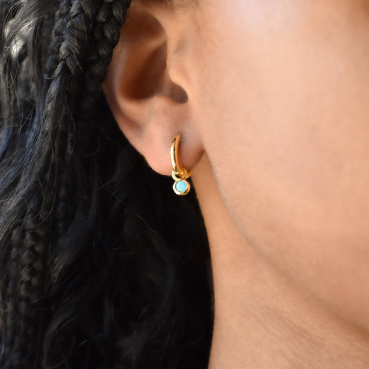 Mini Drop Hoops Earrings grace