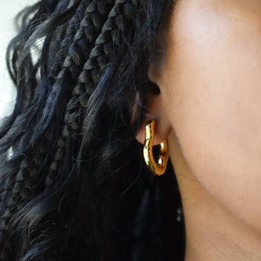 Liquid Gold Hoops Earrings grace
