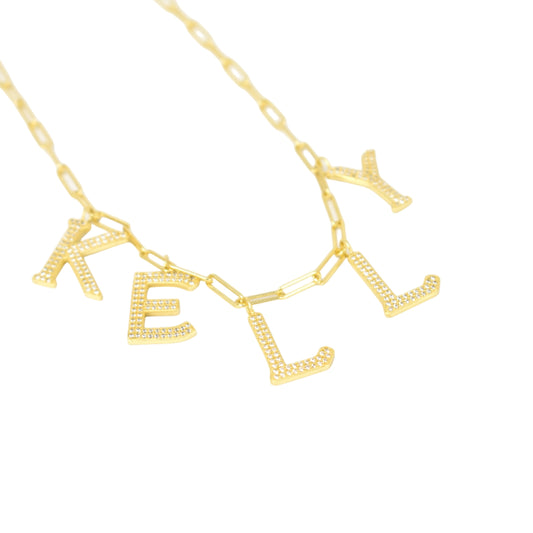 Custom Statement Name Necklace necklace Bob