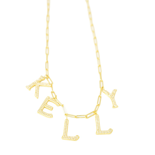 Custom Statement Name Necklace necklace Bob