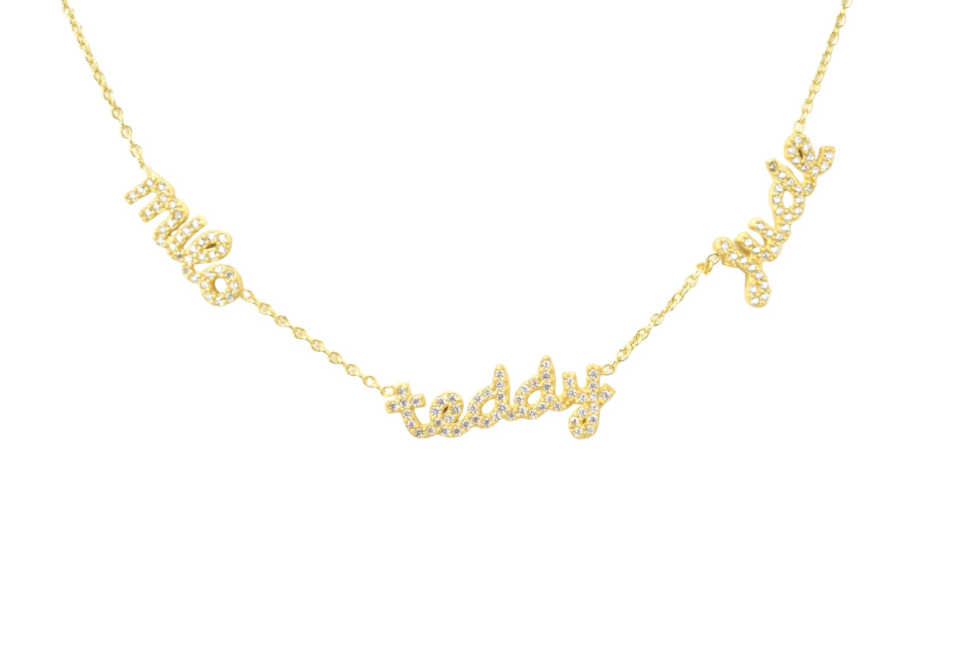 Custom Petite Script Multiple Name Necklace necklace Bob