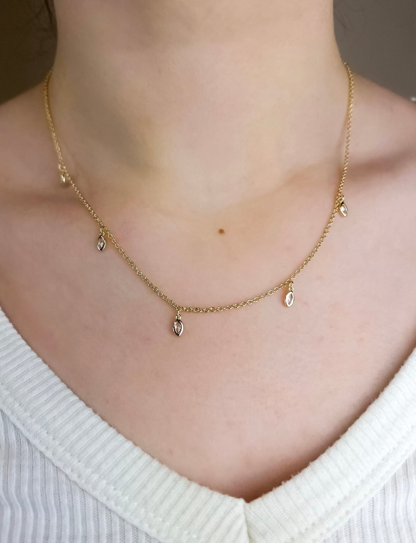 Crystal Drop Necklace Necklaces Joyce