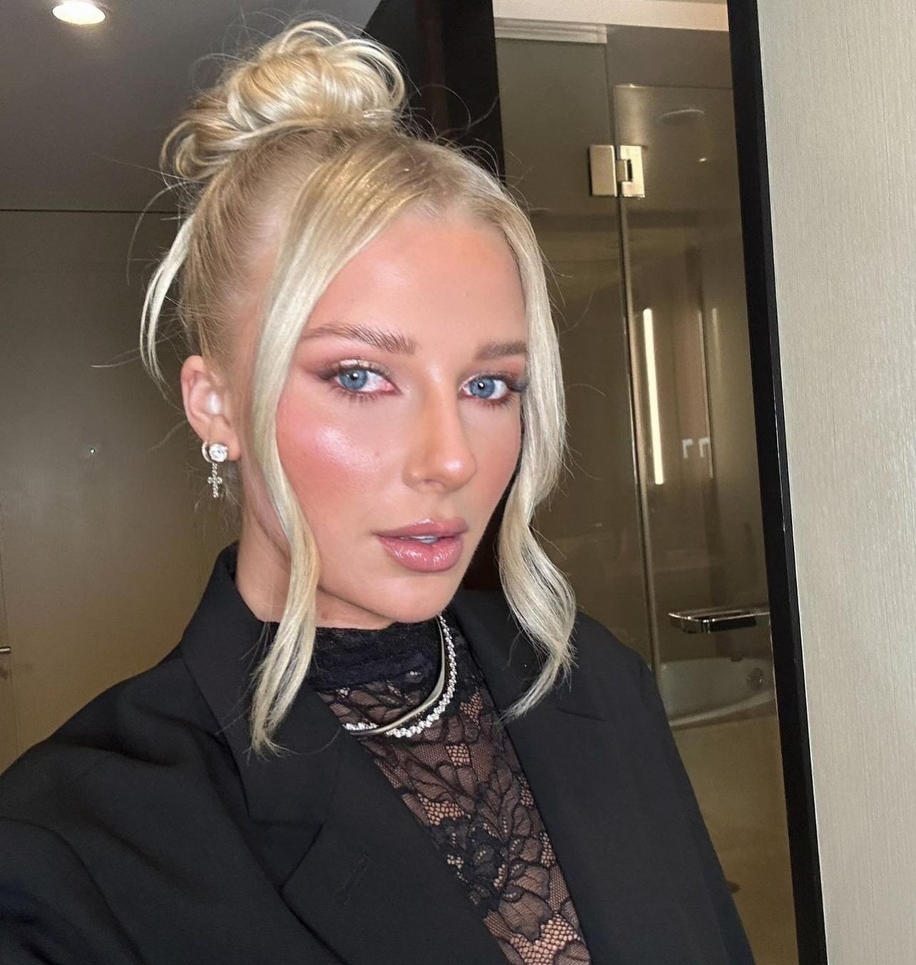 Classic Cross Huggie Earrings JEWELRY The Sis Kiss