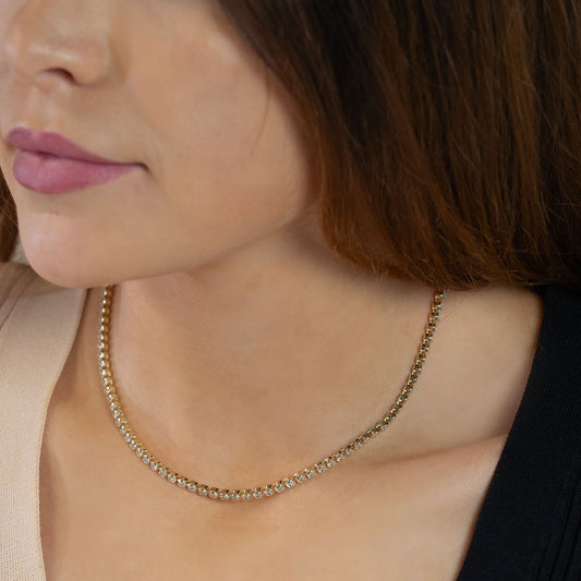 Morgan Bezel Tennis Necklace Necklaces Joyce