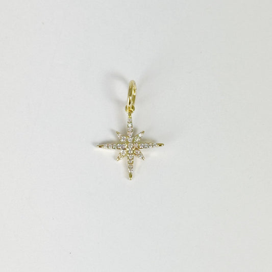 Compass Star Charm Charms & Pendants Joyce