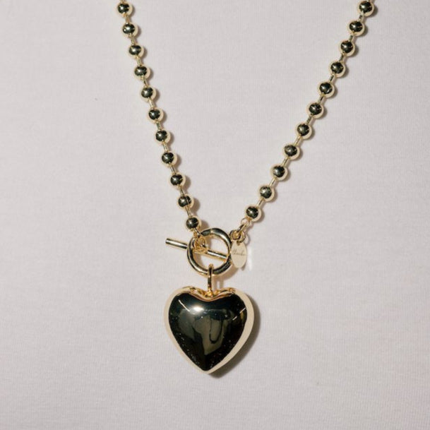Large Puffy Heart Charm Charms & Pendants The Sis Kiss