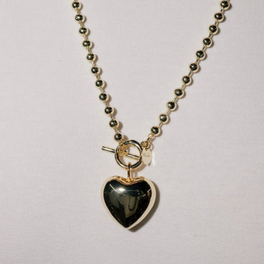 Large Puffy Heart Charm Charms & Pendants The Sis Kiss