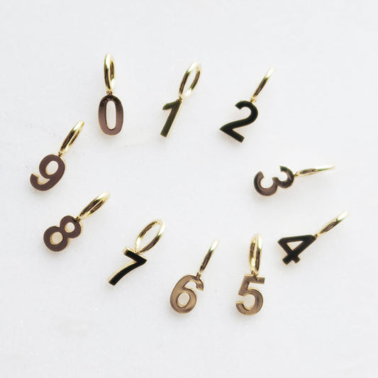 Lucky Number Charm Charms & Pendants The Sis Kiss