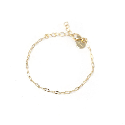 Sis Kiss Summer Anklets JEWELRY The Sis Kiss Mini Paperclip - Preorder Gold