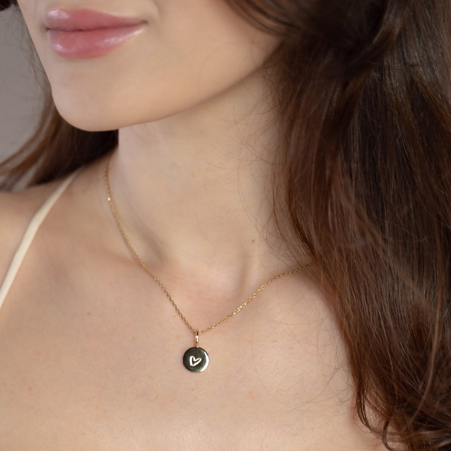Engraved Heart Charm Charms & Pendants The Sis Kiss