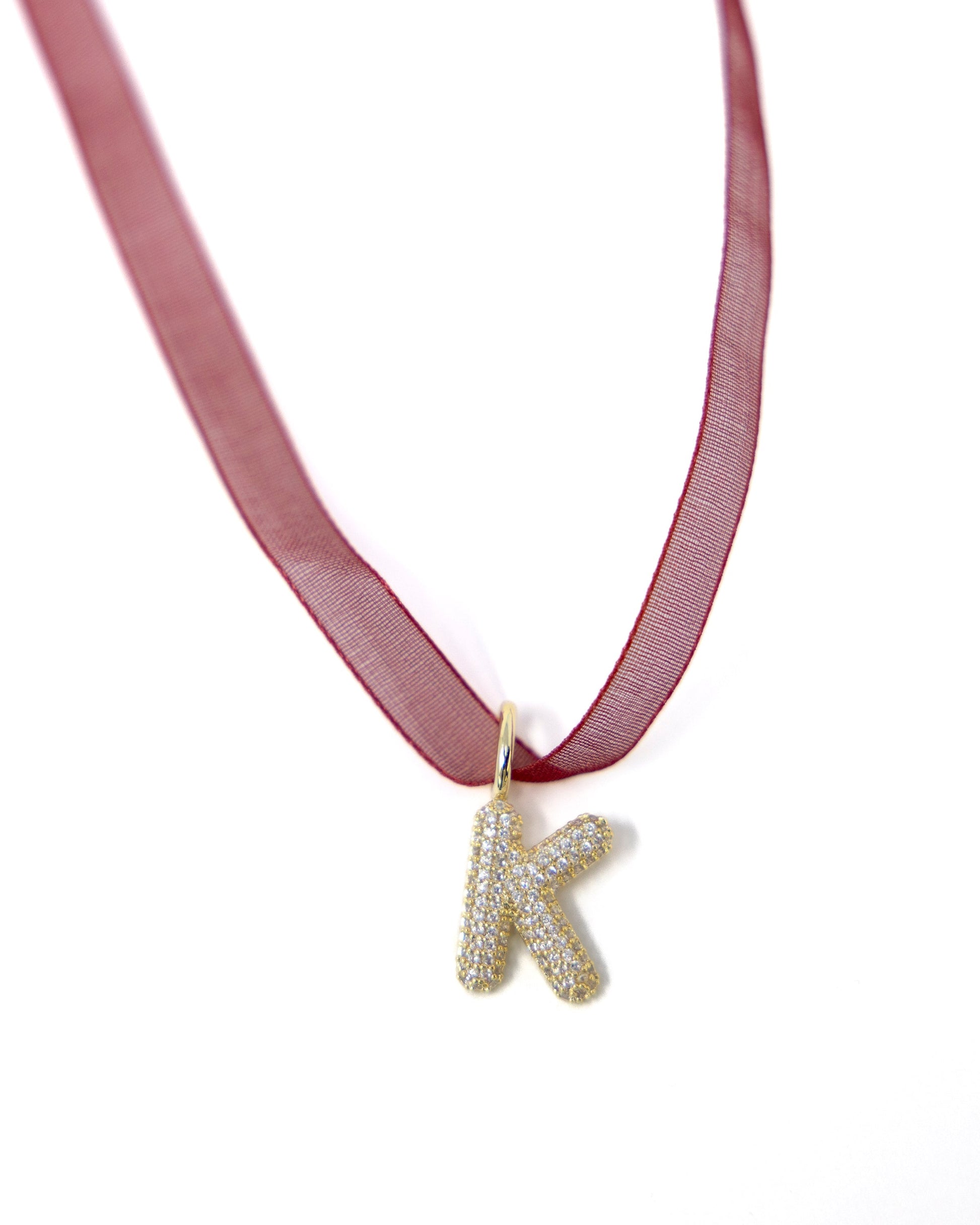 The Ribbon Necklace Sis Kiss