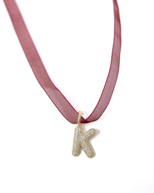 The Ribbon Necklace Sis Kiss