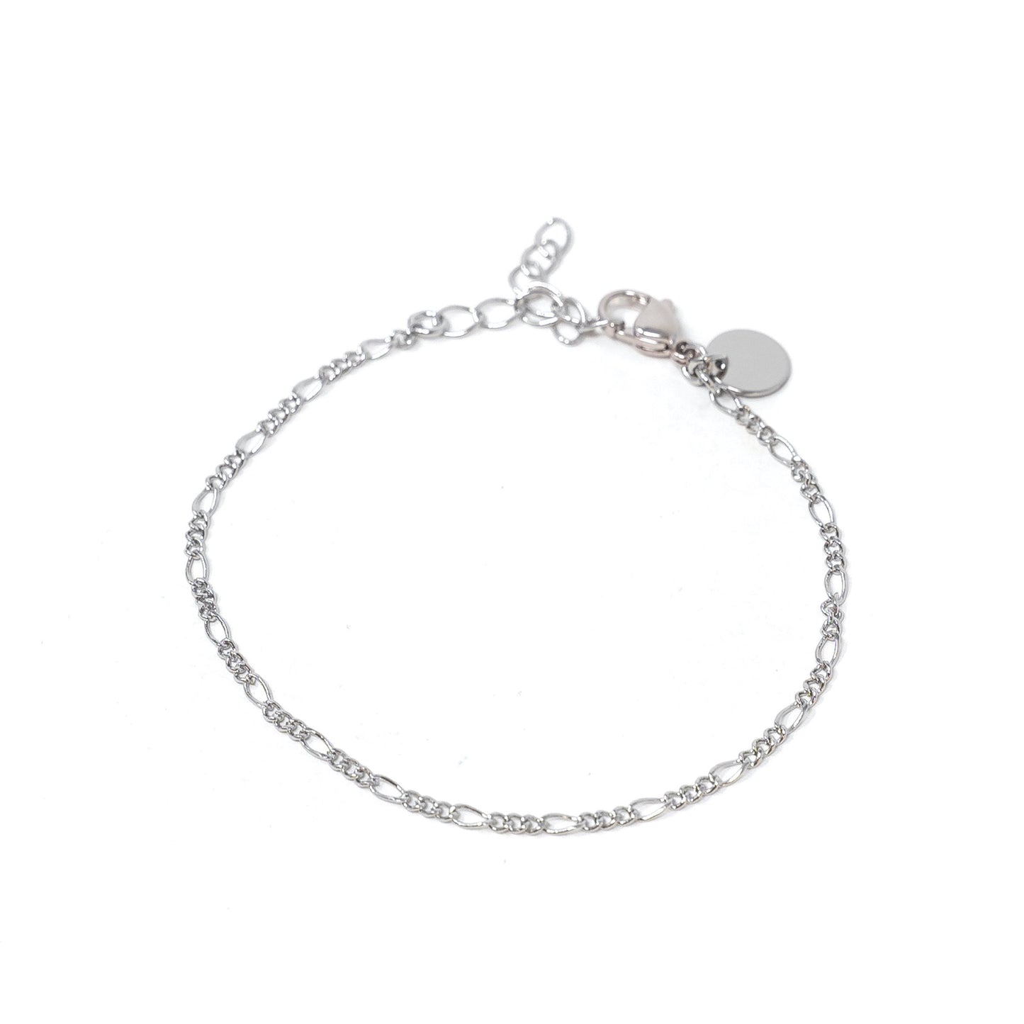 Mini Paperclip Anklet - Preorder JEWELRY The Sis Kiss Silver