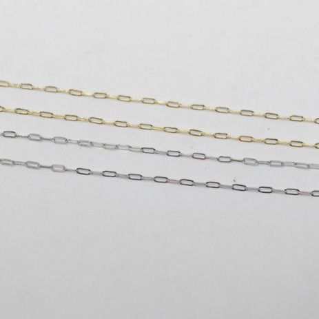 Mini Paperclip Chain Necklace Jewelry The Sis Kiss