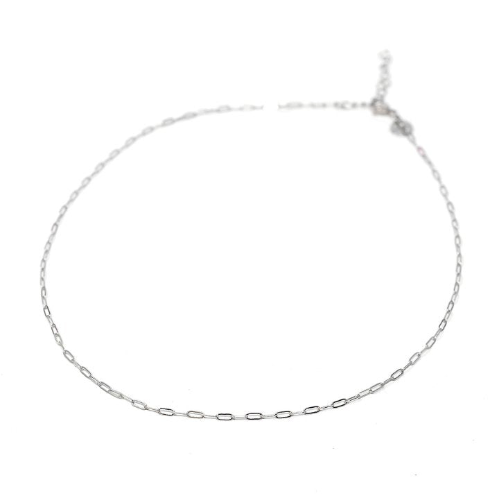 Mini Paperclip Chain Necklace Jewelry The Sis Kiss