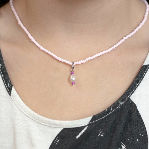 Purple and Pearl Charm Charms & Pendants The Sis Kiss