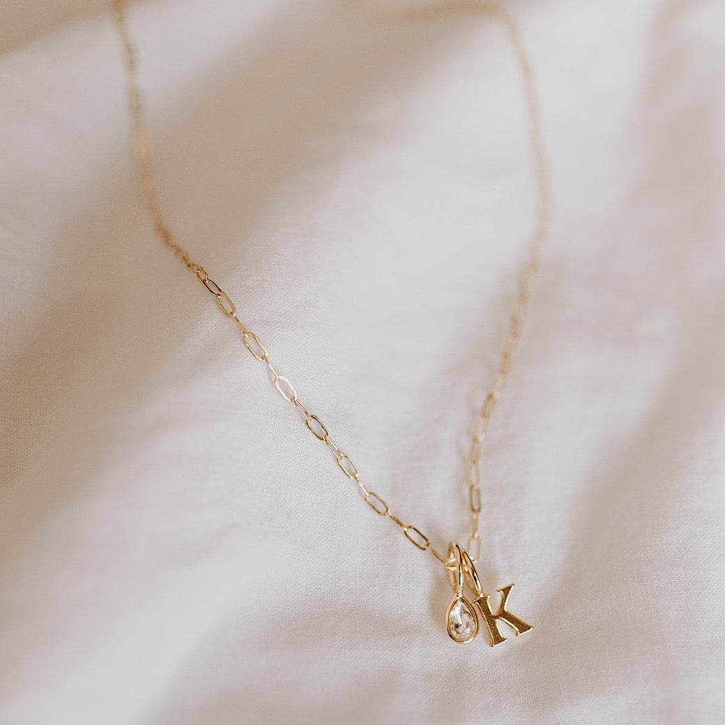 Mini Paperclip Chain Necklace Jewelry The Sis Kiss