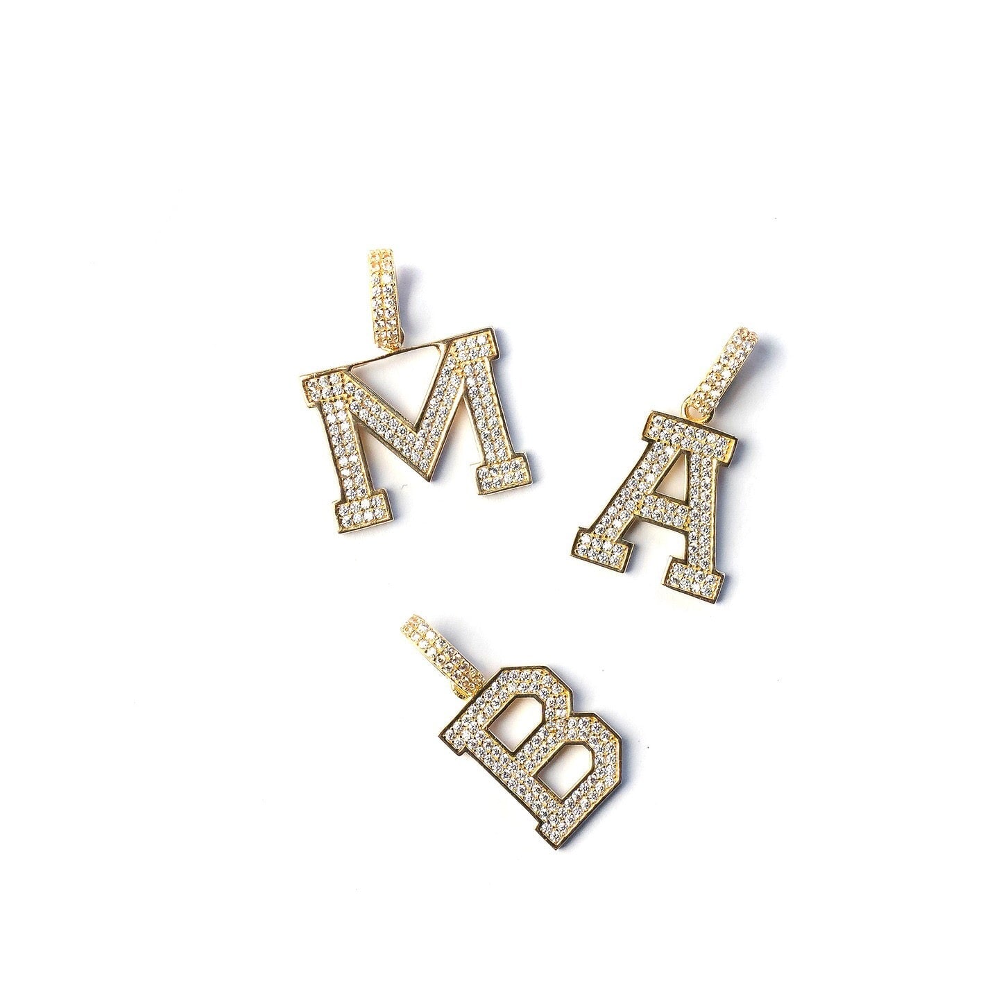 Varsity Letter Necklace JEWELRY The Sis Kiss