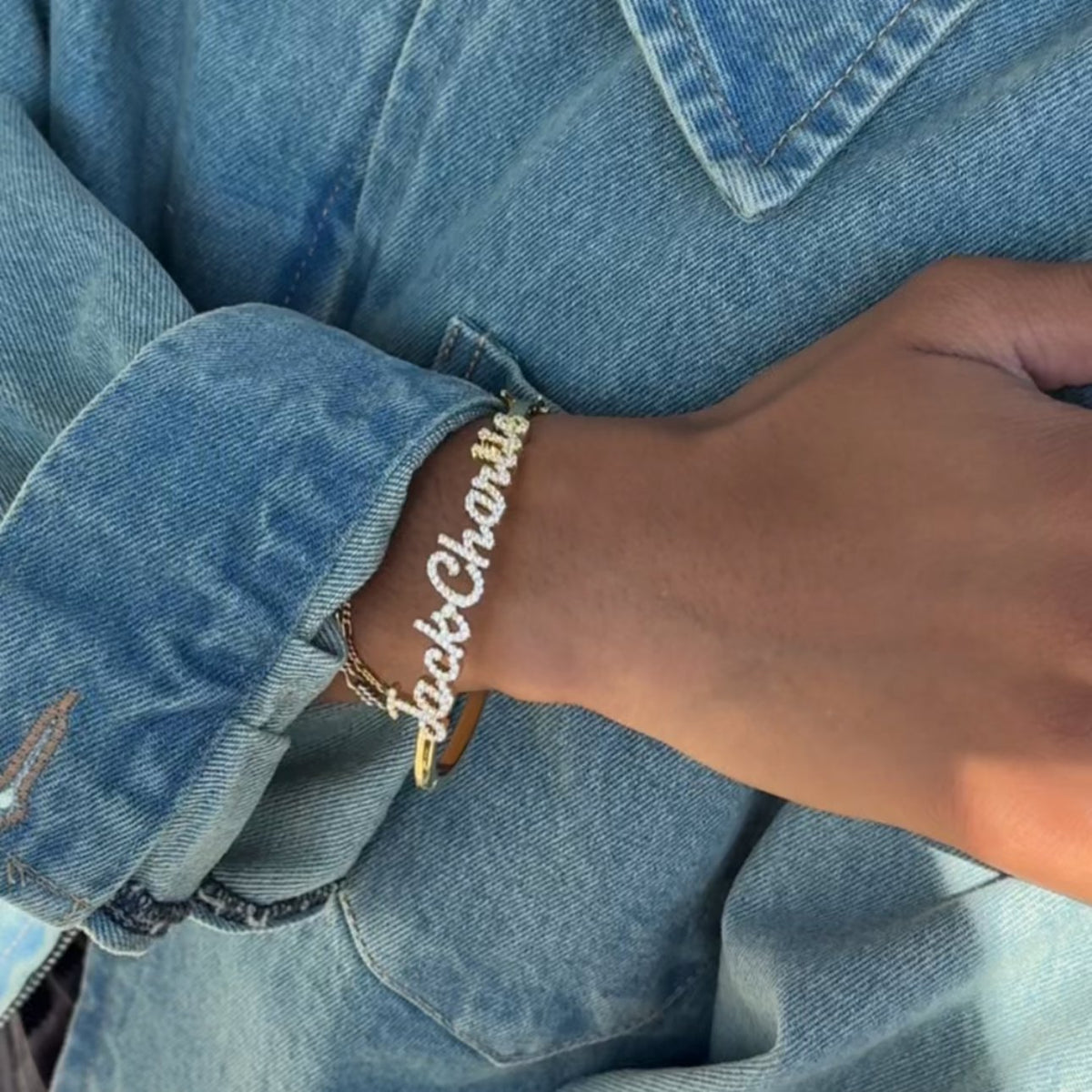 Custom Multiple Name Bangle Bracelet Bob