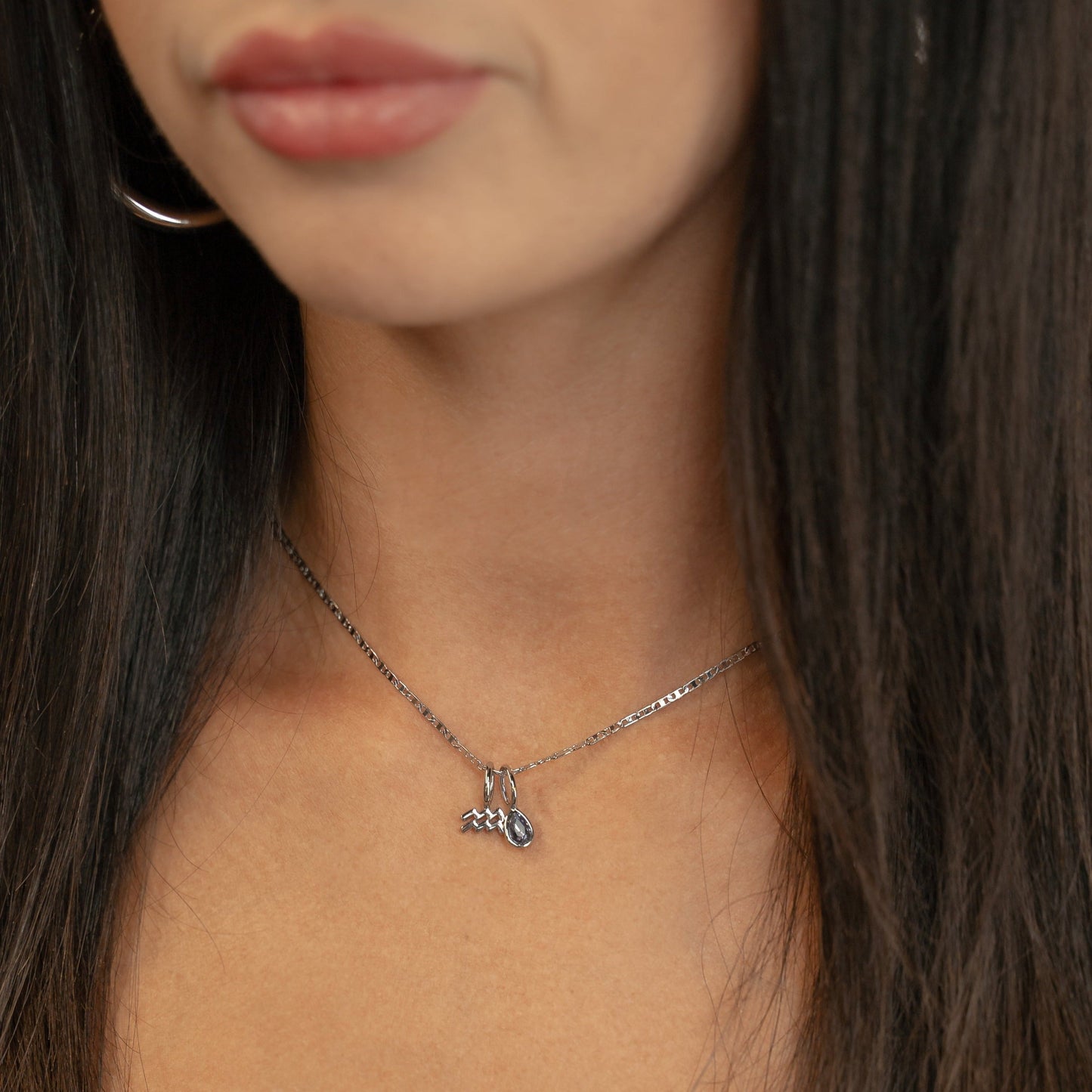 Skinny Anchor Chain Necklace Necklaces The Sis Kiss