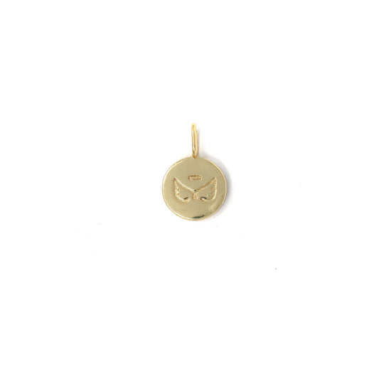 Engraved Angel Wings Charm Charms & Pendants Joyce