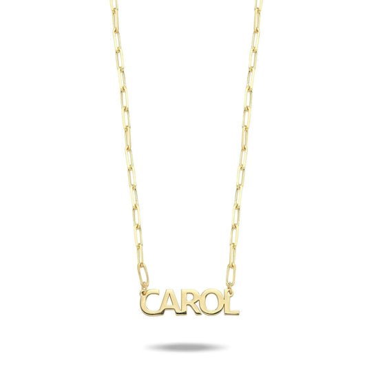 Custom Mini Paperclip My Mantra / Name Necklace necklace Saida