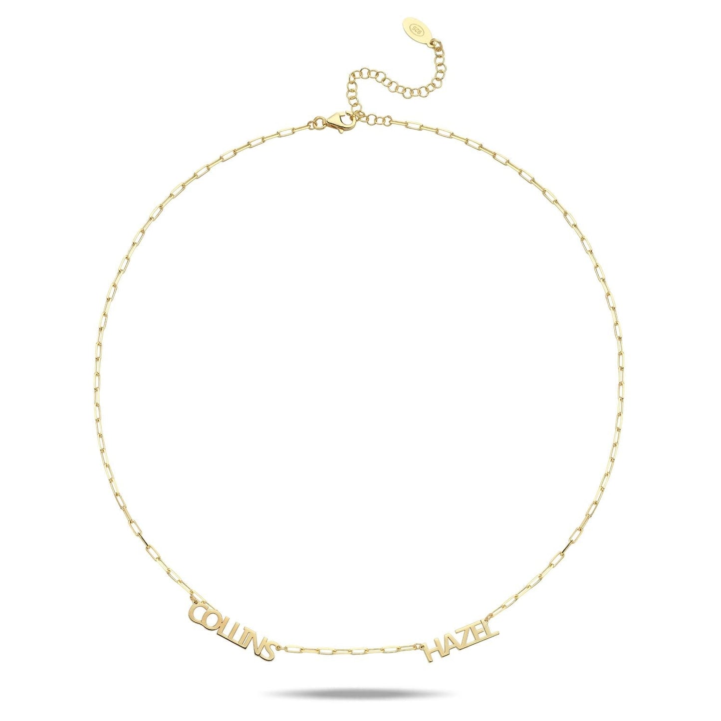 Custom Mini Paperclip My Mantra / Name Necklace necklace Saida
