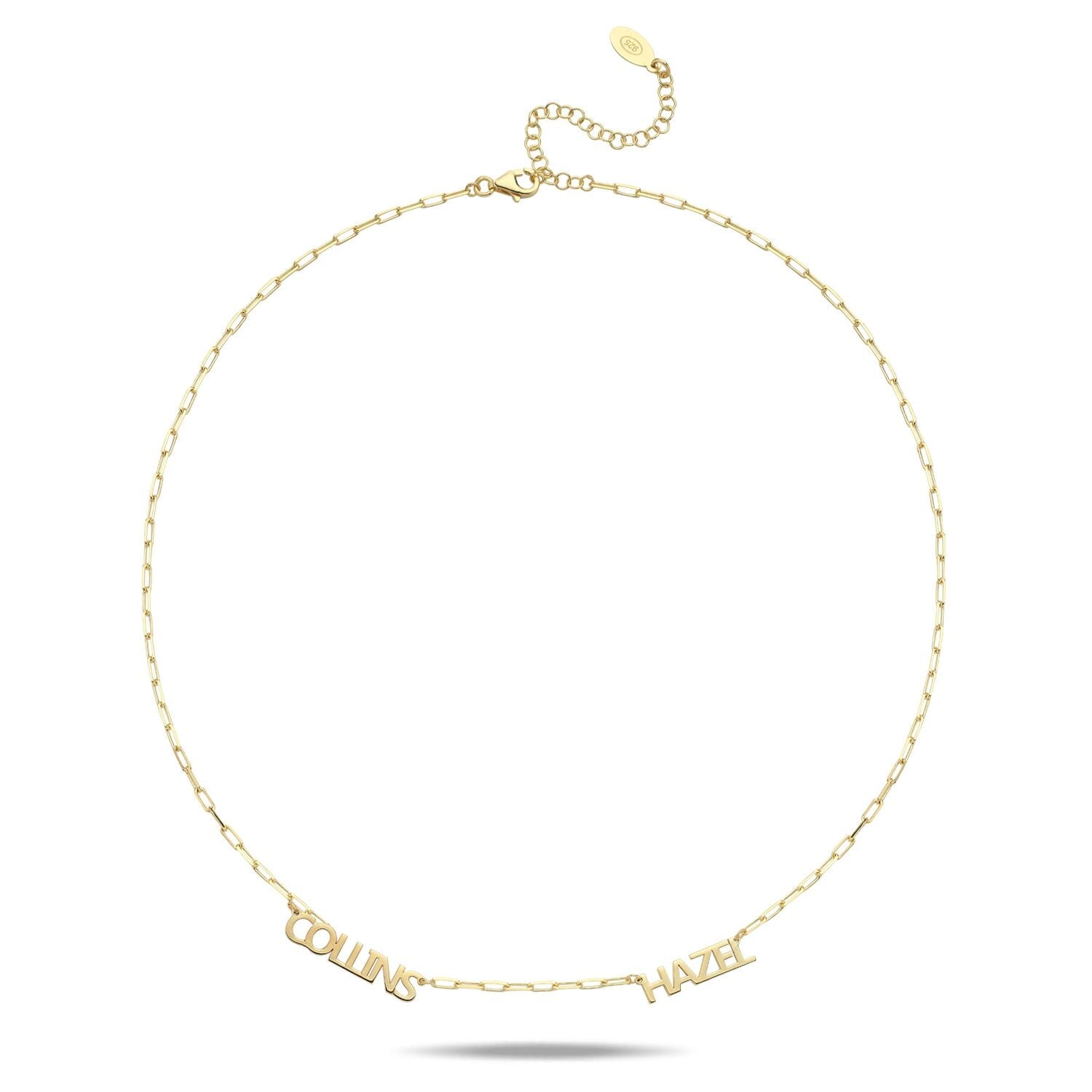Custom Mini Paperclip My Mantra / Name Necklace necklace Saida