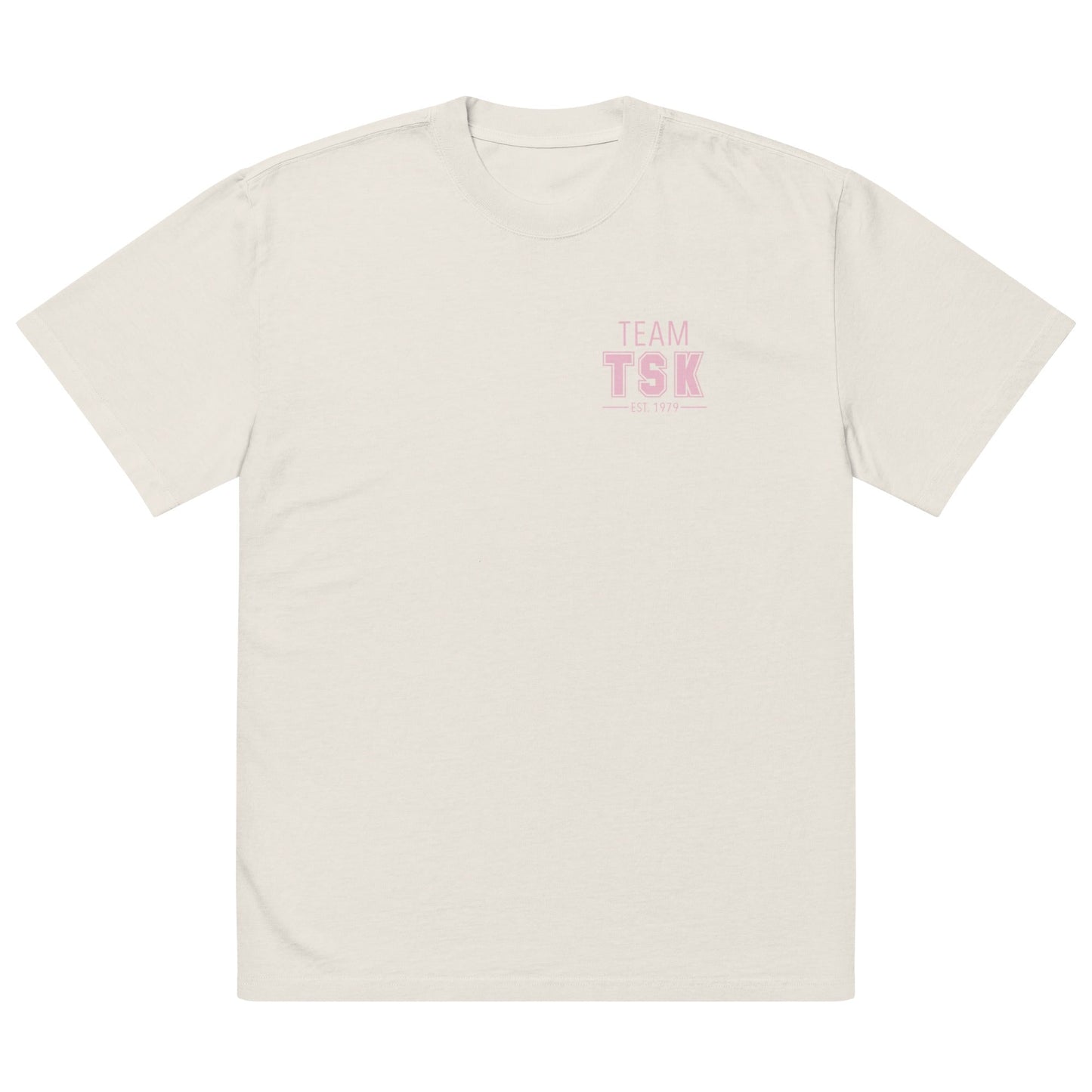 Team TSK Oversized faded t-shirt The Sis Kiss S