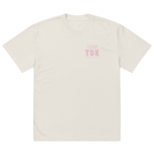 Team TSK Oversized faded t-shirt The Sis Kiss S