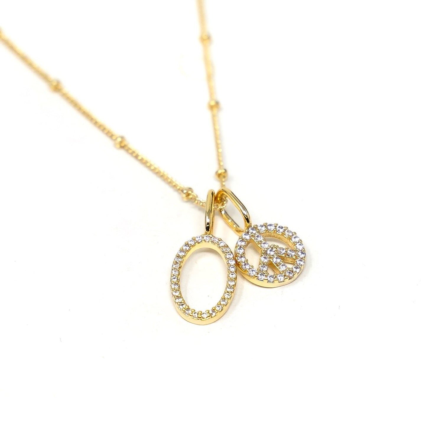 Sleek Initial Charm Charms & Pendants The Sis Kiss
